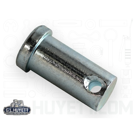 Itw Shakeproof Standard Clevis Pin, 7/16 in Dia, 1-1/64 in Usable Lg, Carbon Steel, 1 PK CLPZ-0437-1250/B